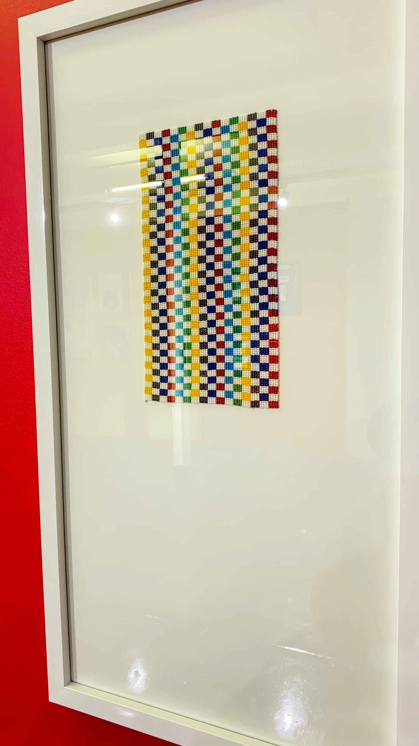 A framed artwork titled 