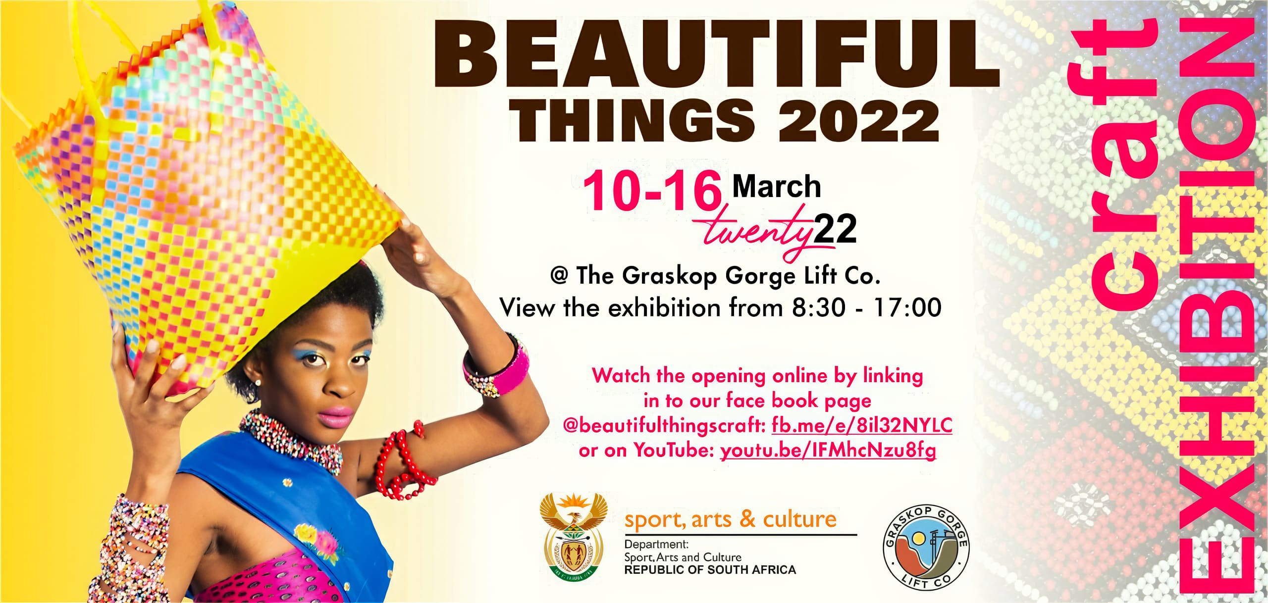 A colourful event poster for 